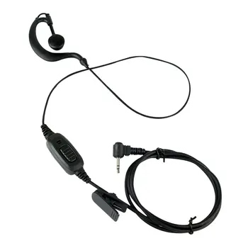 2.5 mm Walkie Talkie Kulak Kancası Kablolu Kulaklık Tek Kulak İki yönlü Telsiz Kulaklık Kulaklık Mikrofon ile Yedek Parça