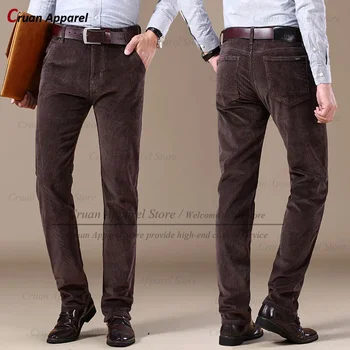 Klasik Kadife Pantolon Erkekler İçin Günlük Aktiviteler Casual Slim Fit Pantolon Moda Parti Özel yapılmış Zarif Erkek Bir Çift Pantolon