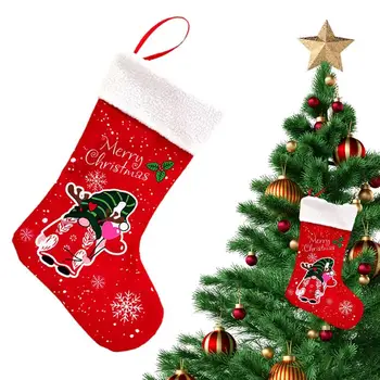 Noel Çorap Hediye Çantası Şeker Santa Hediye Çorap Santa Gnome Noel Çorap Alışveriş Merkezi Dekorasyon İçin