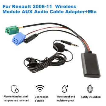 Araba Bluetooth Modülü AUX Ses Kablosu Adaptörü İle MİC Handsfree MP3 Müzik Adaptörü Renault Güncelleme Listesi Radyo Z4W1