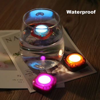 5 Modları Mini LED sualtı ışığı IP65 Taşınabilir RGB Gece Lambası USB Şarj Edilebilir ışıklar Yüzme Havuzu Gölet Vazo Taban Dekor