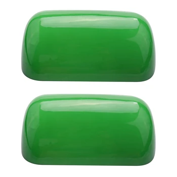 2X Yeşil Renk Cam Banker Lamba Kapağı / Bankacılar Lamba Cam Gölge Abajur