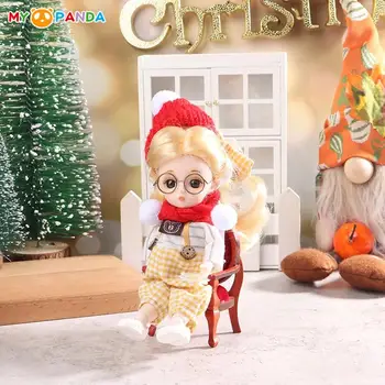 1 Takım Minyatür Bebek Şapkalar Örme Şapka Eşarp Dollhouse Ev Noel Yeni Yıl Sahne Dekor şarap Şişesi Dekor Küçük Pet Kostüm
