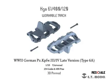 ET MODELİ P35 - 014 İKİNCİ Dünya savaşı Alman Pz.Kpfw.III / IV Geç Sürüm 6A Parça(3D Baskılı)