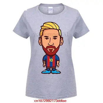 komik kadın t shirt Lionel Messi Neymar Camp Nou La Liga Şampiyonlar %100 pamuklu tişört