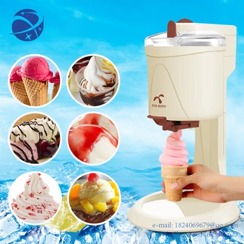 Yun Elektrikli Dondurma Makinesi ev Slush Dondurma Yapma Meyve aromalı Koni Smoothie