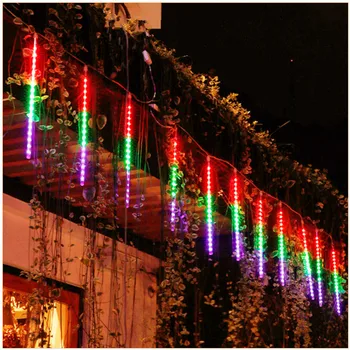 4 Adet 30/50cm Yeni Yıl Açık Meteor Yağmuru LED Dize İşıklar Su Geçirmez Ağacı Noel Düğün Parti Dekorasyon Navidad