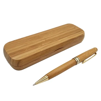 Bambu Kalem Seti Ahşap Saplı Tükenmez Kalem tükenmez kalem İş ofis kalemi Dropship