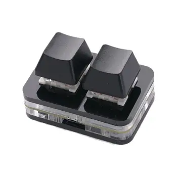 Siyah RGB USB Tuş Takımı 2 tuşlu Kopyala Ve Yapıştır Tek tuşla Şifre Çoklu Tuş Kombinasyonları Özel Kısayol Tuşları OSU Oyun Klavyesi