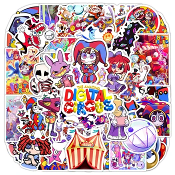 10/30/60 adet Karikatür İnanılmaz Dijital Sirk Anime Çıkartmalar Dizüstü Buzdolabı Kaykay Telefon Araba Komik dekorasyon çıkartması Çıkartmaları