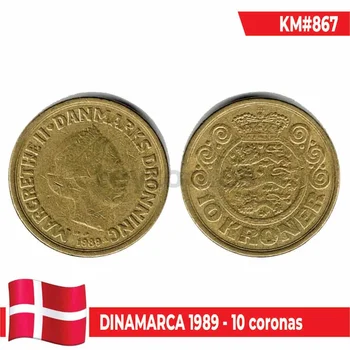 B0780 # 1989 Danimarka. 10 kron (MBC) UC #867