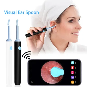 Akıllı Kablosuz Görsel Kulak Temizleyici Kulak Çubukları Otoskop USB Şarj Endoskop Balmumu Temizleme Aracı HD Earpick Mini Kamera Sağlık