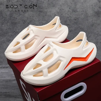 Bodycon Delik Ayakkabı Yaz Yeni kaymaz Sandalet Baotou Trend Ins Serin erkek ve kadın ayakkabısı Açık erkek plaj ayakkabısı 36-45