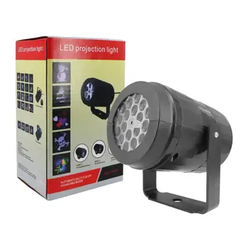 LED Noel Projektör Lambası Dönebilen Kapalı Açık Projektör Lambası Tatil Partisi Noel dekoratif led aydınlatma AB / ABD