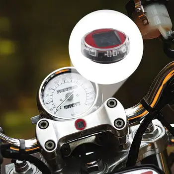 Mini Su Geçirmez Motosiklet Bisiklet Yapışkan dijital ekran Araba Motosiklet İzle Saat Dekorasyon Aksesuarları İç Oto M4Z8
