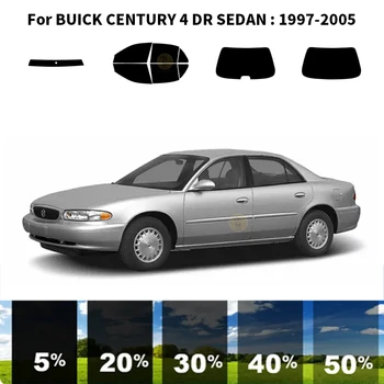 Önceden kesilmiş nanoceramics araba UV Pencere Tonu Kiti Otomotiv Cam Filmi BUİCK CENTURY 4 İçin DR SEDAN 1997-2005