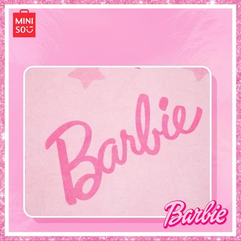Mınıso Barbie Serisi Pembe Harfler Sevimli Mikrofiber Artı Ev Moda Basit Yumuşak Emici banyo havlusu Kız doğum günü hediyesi