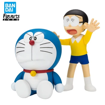 Orijinal BANDAİ Figuarts sıfır Doraemon Nobita Nobi Pvc Anime Figürü Aksiyon Figürleri Modeli Oyuncak
