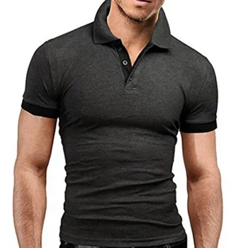 A2053 Moda Muhtasar erkek gömleği Casual Slim Fit kısa Kollu tişört Üst Erkek T Shirt Yeni Yaz poleras hombre camiseta