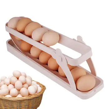 Rolldown Yumurta Dağıtıcı Otomatik Haddeleme Yumurta Tutucu Raf Yüksek Kaliteli Plastik Rolldown Buzdolabı yumurta düzenleyici mutfak gereçleri