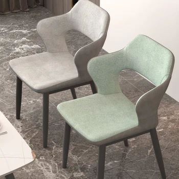 Restoran Tasarım yemek sandalyeleri Modern Vanity İtalyan Ev yemek sandalyeleri Konferans Küpeşte Sillas Comedor Ev Mobilyaları