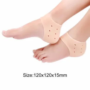 1 Adet Rahat Jel Silikon Kırık Ayak Topuk Cilt Nemlendirici Çorap Koruyucu Yıkanabilir toksik Olmayan Damla Nakliye