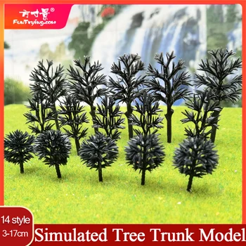 50 adet Simülasyon gövde modeli dıy yapma modeli ağacı minyatür gövde modeli yapı kum masa tren demiryolu yeşil peyzaj