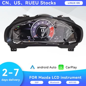 CarPlay Mazda 3 Axela 2017 - 2021 İçin Araba LCD Dijital Küme Sanal Kokpit Hız Göstergesi Pano LCD Ekran Gösterge Paneli