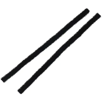 Dayanıklı Pratik Değiştirilen Peluş Şeritler Haddeleme Fırça Şeritleri Yumuşak Peluş 26cm 4 adet Siyah Parçalar Premium Malzeme