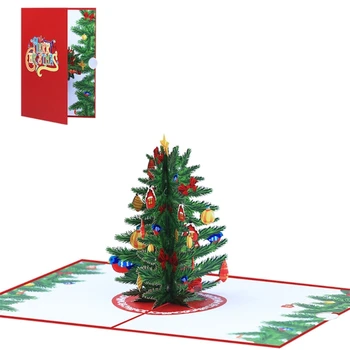 Y1UD 3D Noel Kartı Katlanabilir ve Uzun Ömürlü Benzersiz 3D pop-up Tatil Kartları Sürpriz ve Zevk Kişiselleştirilmiş Dilekler