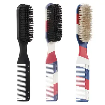 Saç Şekillendirici Tarak Ev Kuaför Salonu Berber Ekipmanları Saç Fırçalama Çift Başlı Saç Fırçası Erkekler Yağ Kafa Saç Fırçası