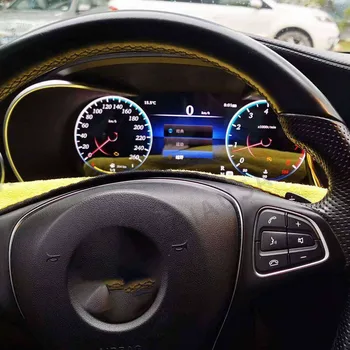 En yüksek teknoloji LCD dijital pano Mercedes-benz C / GLC W205 2015-2018 Enstrüman Seti Kokpit Hız Göstergesi Araba ekranı