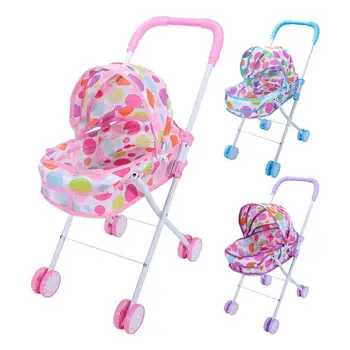 Bebekler Bebek mama sandalyesi Katlanabilir Bebek Araba Koltuğu Ve Oyuncak Arabası Seti Yürümeye Başlayan Bebek Arabası Ayarlanabilir Gölgelik İle Bebekler Bebekler