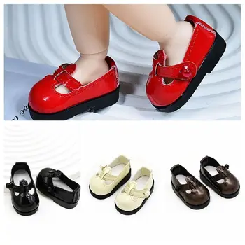 Yeni Bebek Ayakkabıları 1/6 BJD Bebek İçin deri ayakkabı Moda Sevimli İnci Toka El yapımı Mini Bebek Ayakkabıları DIY Bebek Aksesuarları
