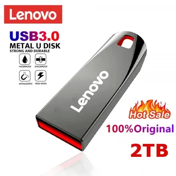 Lenovo Flash Sürücüler 2 TB Usb 3.0 Yüksek Hızlı 512 GB Metal Gerçek Kapasite Memory Stick Flash Taşınabilir Sürücü Memoria Depolama U Disk