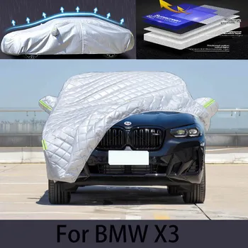 Bmw için X3 araba dolu koruma kapağı, otomatik yağmur koruması, çizilmeye karşı koruma, boya soyma koruması, araba giyim