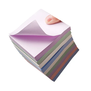 Renkli yapışkan not kağıdı kendinden yapışkanlı not defteri hatırlatıcı not kağıdı 3x3 100 sayfa / kitap için uygun ofisler ve öğrenciler