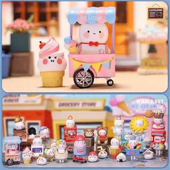 Güzel BOBO & COCO Küçük Bir Mağaza Serisi Aksiyon Figürü oyuncak bebekler Odası Araba Dekorasyon Koleksiyonu noel hediyesi Çocuklar Kızlar için