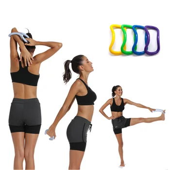 1 Adet Yoga Daire Pilates Streç Halka Ev Kadın Fitness Ekipmanları Fasya Masaj Vücut Egzersiz Egzersiz Direnç Destek Aracı