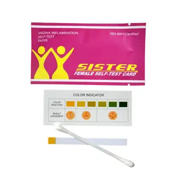 Kadınsı Sağlık Kendi Kendine Test Kartı Kiti Jinekolojik Kadın Vajina İltihabı Enfeksiyon Kendi Kendine test kağıdı Şerit Toptan