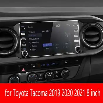 8 inç Araba GPS Navigasyon Temperli Cam Ekran Koruyucu Film Oto İç Aksesuarları Toyota Tacoma 2019 İçin 2020 2021