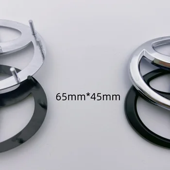 65mm x 45mm pin / etiket Yüksek Kaliteli 3D ABS Gümüş / Siyah direksiyon Amblemi Değiştirin Etiket Otomotiv Modelleme Araba Aksesuarları