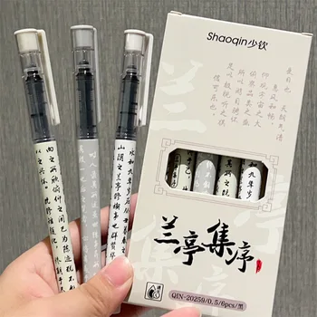 6 adet Sevimli Kalem Tükenmez Kalem Siyah Mürekkep Okul Malzemeleri Kawaii Kalem Seti Ofis Aksesuarları Japon Kawaii Kırtasiye Estetik Kalem