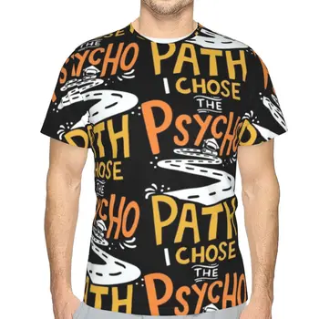 Psikoloji T-Shirt Yaz Harika Polyester T Shirt Grafik Kısa Kollu Tshirt Erkek Artı boyutu