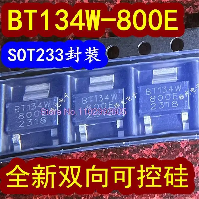 10 ADET / GRUP BT134W-800E BT134-800E SOT223