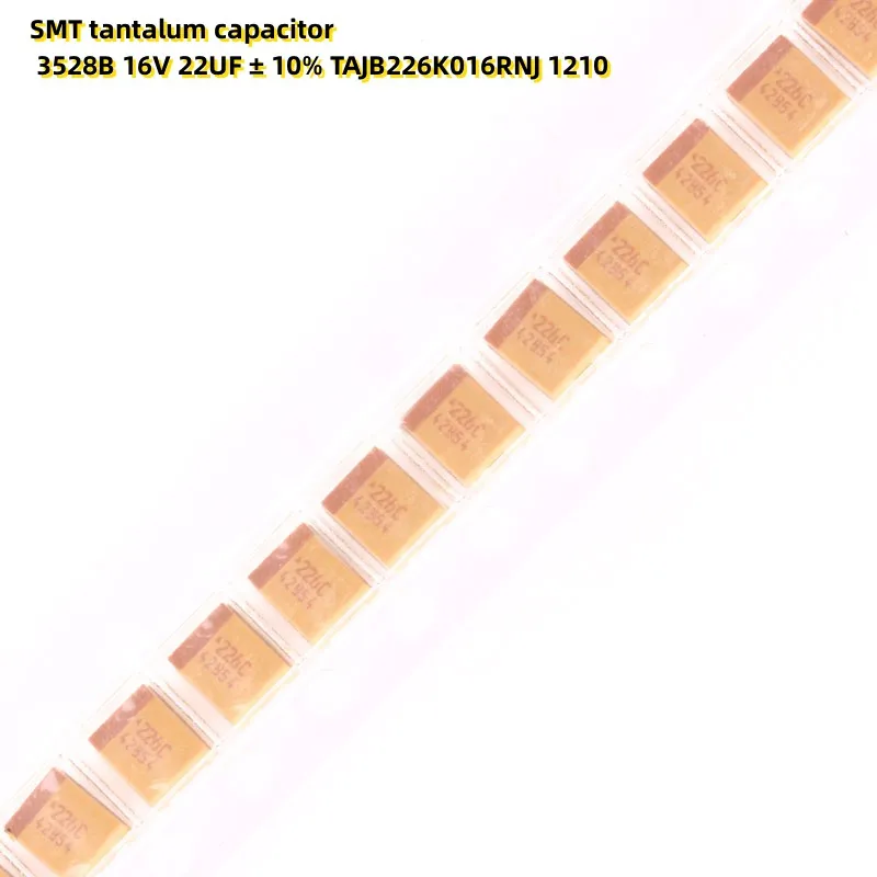10 ADET SMT tantal kondansatör 3528B 16 V 22 UF ± 10 % TAJB226K016RNJ 1210
