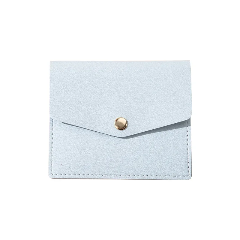 Ince Küçük Taze Bayanlar Değişim Ultra ince kart çantası Saf Renk Hayranları Size Kart Kollu Ehliyet Toka ile Küçük kart çantası