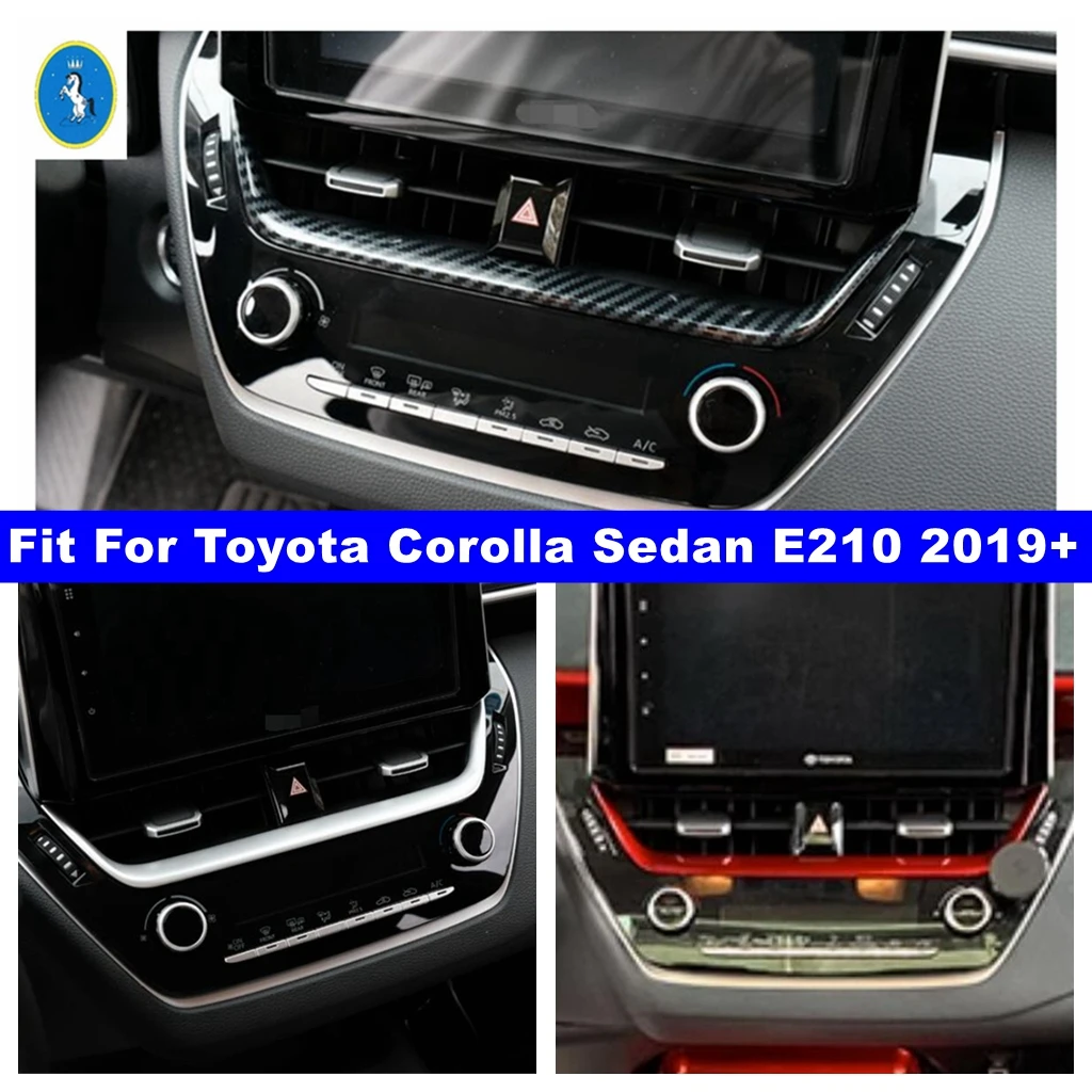 Kontrol Panosu Navigasyon Trim çerçeve parçaları Dekorasyon Toyota Corolla İçin Fit Sedan E210 2019-2023 Araba İç Aksesuarları
