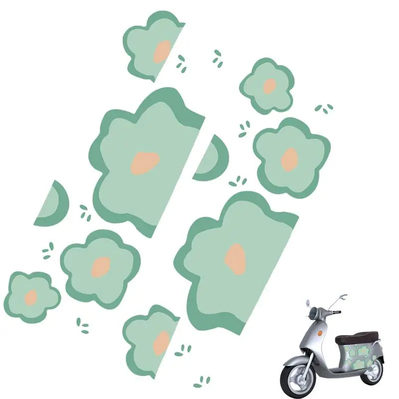 Çiçek Kask Sticker Lovley DIY Süslemeleri Araba Styling Ve Çıkartmaları Kendinden Yapışkanlı Motosiklet Motosiklet Motoru Dizüstü Çıkartması