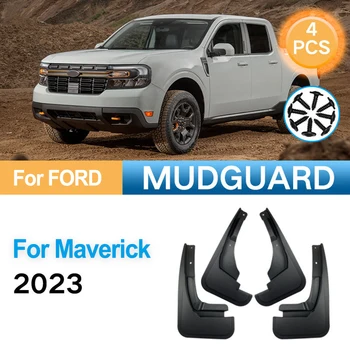 4 Adet Araba Çamurluklar Çamur Flaps Splash Muhafızları Tam Kapak Çamur Muhafızları Ford Maverick 2022 İçin 2023 Ön Arka Çamurluklar Flap Araba Parçaları